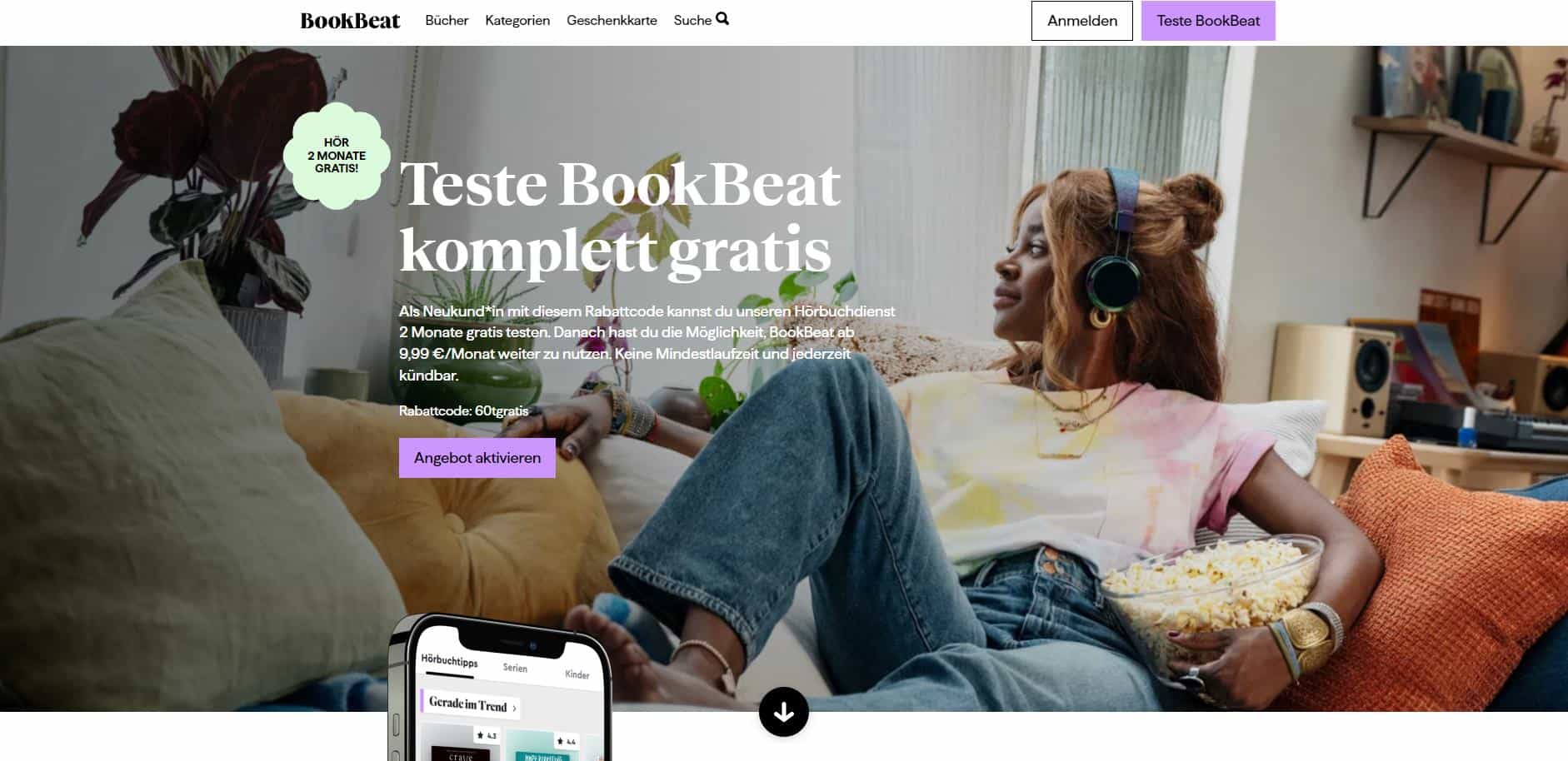 BookBeat Probemonat