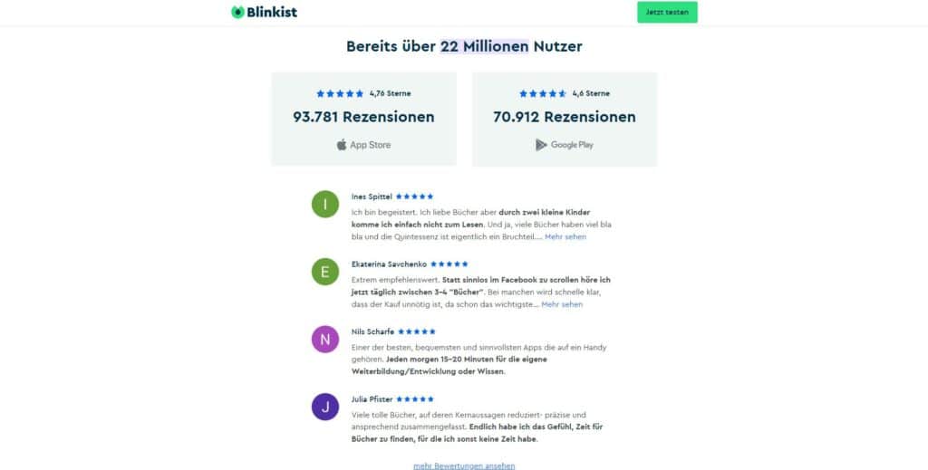 Blinkist kündigen