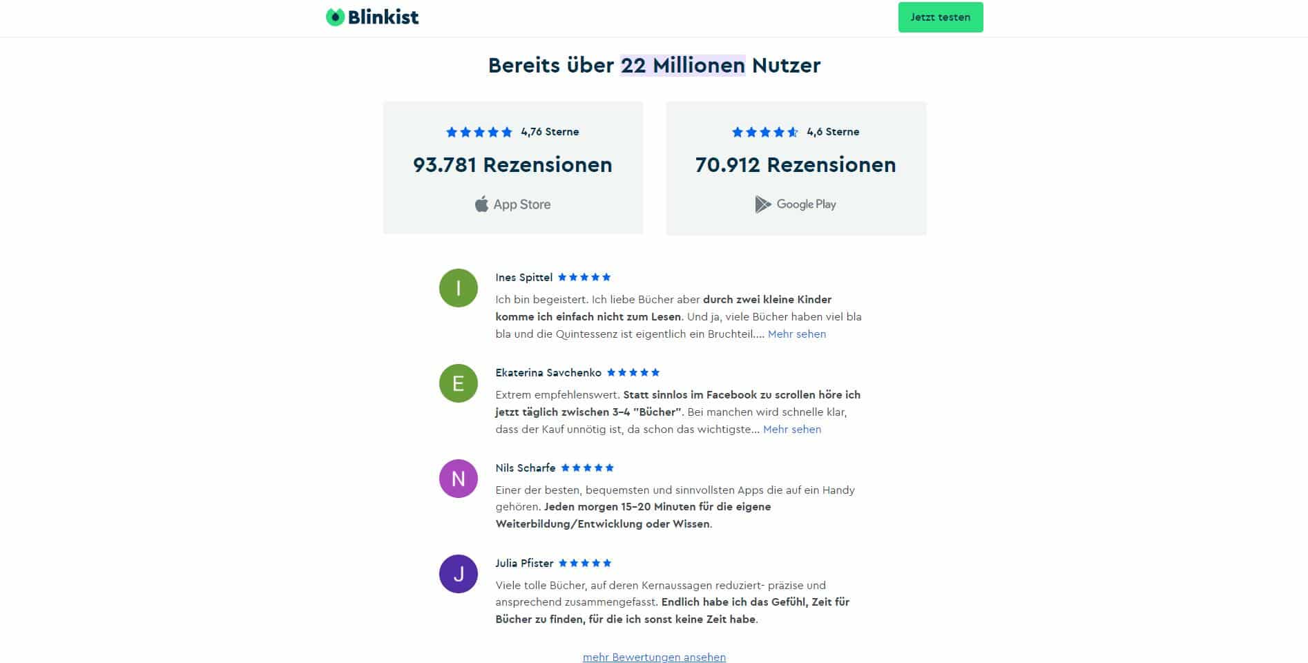 Blinkist kündigen