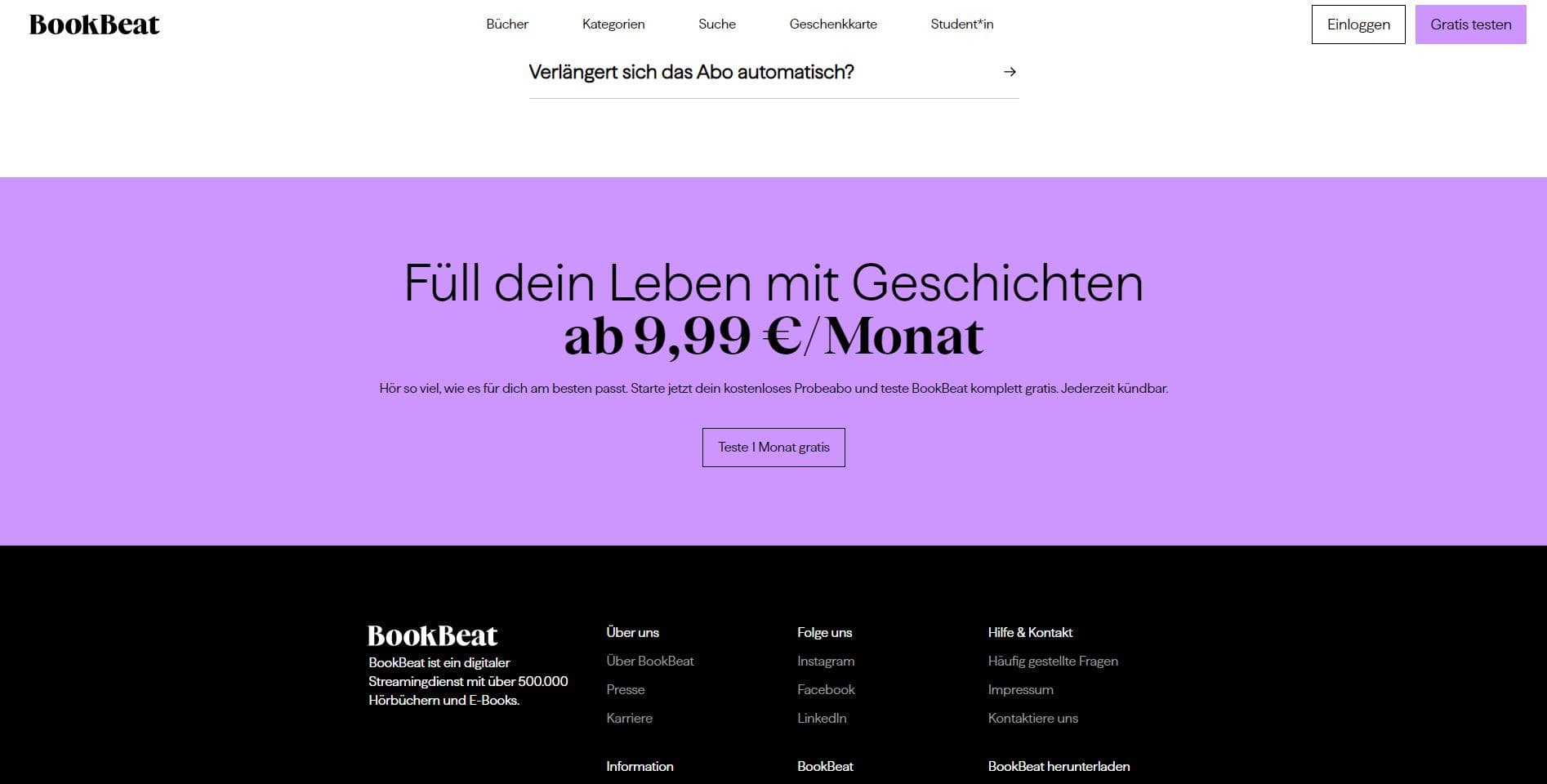 BookBeat Test/Erfahrungen