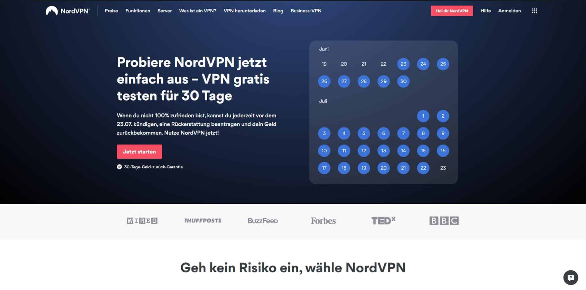 NordVPN kostenlos