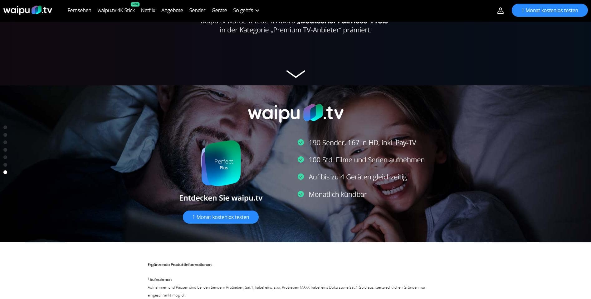 Waipu TV Testmonat